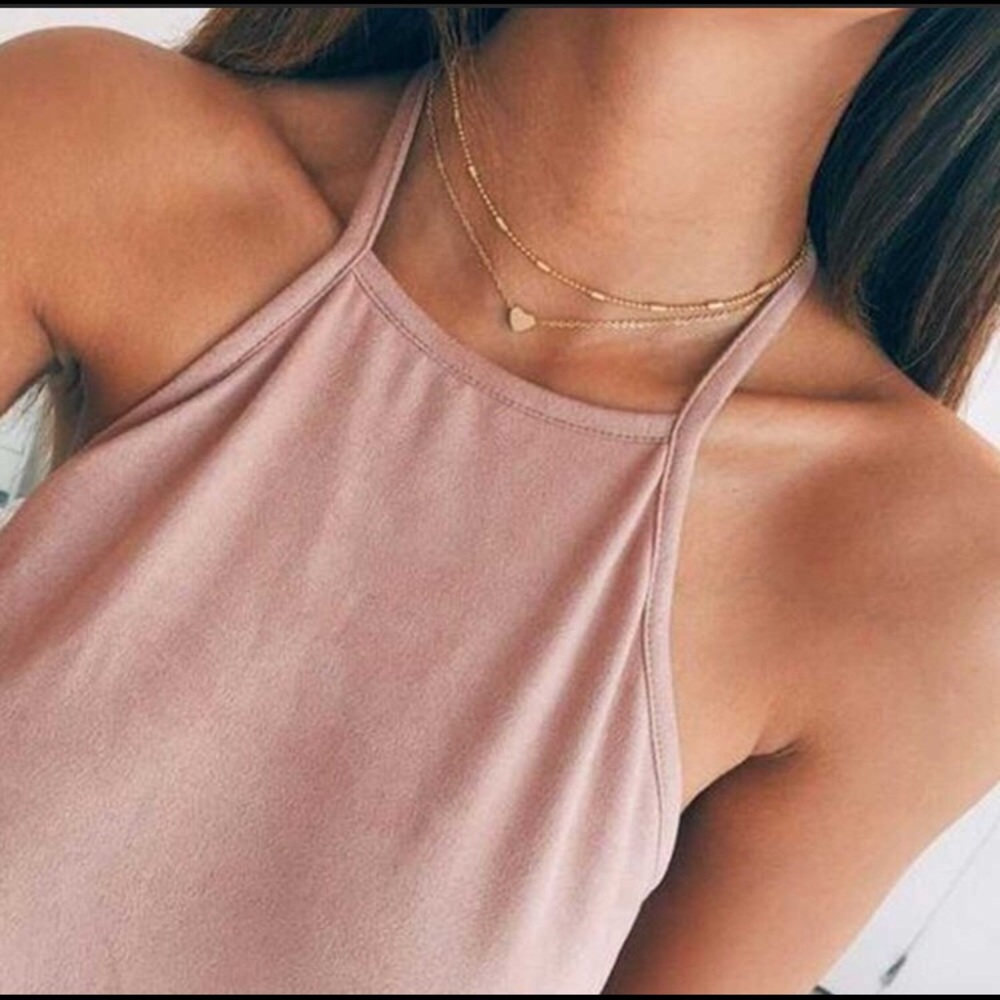 Gold 2 Layer Heart Necklace